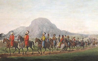 A pasha travelling with his escort​